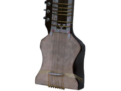 Kanai Lal & Sons Dilruba, Concert Quality, Special Horse Hair Bow, Fiber Case, Extra Strings Set, Rosin, Special Dillruba (SM-DDD)