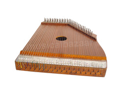 MAHARAJA MUSICALS Indian Swarmandal - Teak Color - 36 Strings - AAC