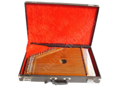 MAHARAJA MUSICALS Indian Swarmandal - Teak Color - 36 Strings - AAC