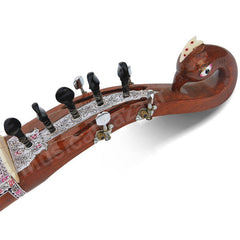 MAHARAJA MUSICALS Taus - Designer Peacock Instrument - Tun Wood - AJB