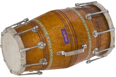 MAHARAJA MUSICALS MangoWood Dholak - Bolt Tuned - Wedding Dholki - AJD