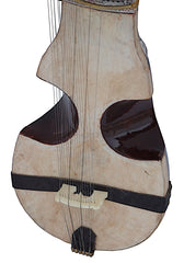 Maharaja Musicals Peacock Israj / Esraj, Floral Carving, Geared Tuning Pegs, Horse Hair Bow, Nylon Bag, Rosin, Extra String Set, Dark Finish, 4 Main Strings (SM-AJH)