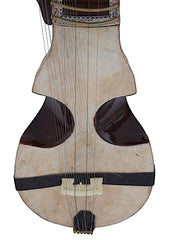 Maharaja Musicals Peacock Israj / Esraj, Floral Carving, Geared Tuning Pegs, Horse Hair Bow, Nylon Bag, Rosin, Extra String Set, Dark Finish, 4 Main Strings (SM-AJH)