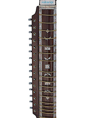 Maharaja Musicals Peacock Israj / Esraj, Floral Carving, Geared Tuning Pegs, Horse Hair Bow, Nylon Bag, Rosin, Extra String Set, Dark Finish, 4 Main Strings (SM-AJH)