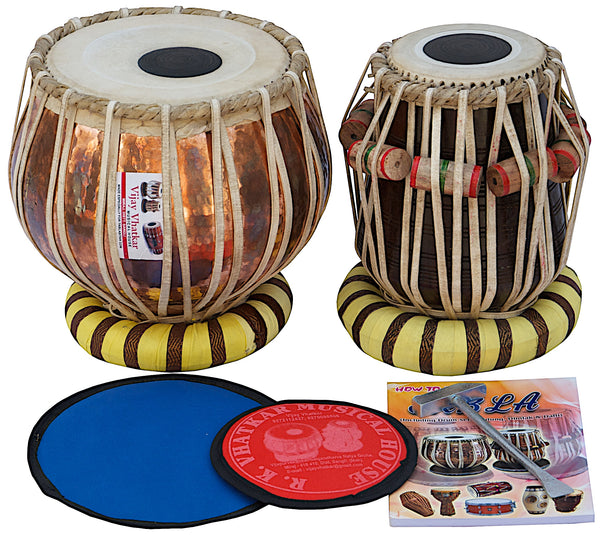 Vhatkar Pro Copper Student Model Tabla Set 2.5 KG Sheesham Dayan SM Musical Bazaar