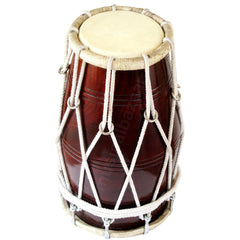 MAHARAJA MUSICALS Special Dholak - Sheesham Wood - Rope Tuned - BBC