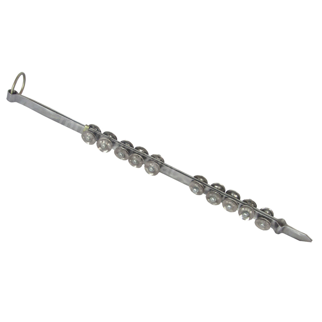 MAHARAJA MUSICALS Steel Chimta - Musical Fire Tongs - With 20 Jingles - BJA
