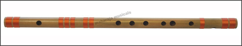 MAHARAJA MUSICALS Flutes - Bansuri C Natural Medium 19 inches - CEH