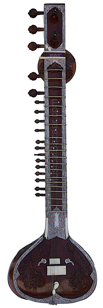 MAHARAJA MUSICALS Sitar - Ravi Shankar Style - Angur Patta Design - DE