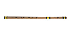 Bansuri Indian Flute, Sarfuddin, Bamboo, Scale A Natural Bass 23.5 Inches, Concert Quality, Fully Tuned, Nylon Pipe Bag Included, Hundustani Bansuri (PDI-DEA)