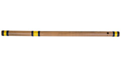 Bansuri Indian Flute, Sarfuddin, Bamboo, Scale A Natural Bass 23.5 Inches, Concert Quality, Fully Tuned, Nylon Pipe Bag Included, Hundustani Bansuri (PDI-DEA)