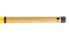 Bansuri Indian Flute, Scale C Natural Small 9.5 Inches, Concert Quality, Sarfuddin, Tuned Professional Bansuri, Nylon Pipe Bag Included, Bamboo Flute, Hindustani (SM-DEI)