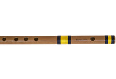 Indian Flute, Concert Quality bansuri , Sarfuddin, Scale C Sharp Medium 18.6 Inches, FINEST Indian Bansuri, Bamboo Flute, Hindustani Bamboo Bansuri, Nylon Pipe Bag (SM-DFA)
