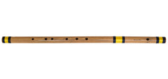 Bansuri Indian Flute, Sarfuddin, Scale D Natural Bass 33.5 Inches, Concert Quality Hindustani Bansuri, Includes Nylon Pipe Bag, Correctly Tuned, Indian Bamboo Flute (SM-DFC)