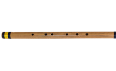 Bansuri Indian Flute, Sarfuddin, Scale D Natural Bass 33.5 Inches, Concert Quality Hindustani Bansuri, Includes Nylon Pipe Bag, Correctly Tuned, Indian Bamboo Flute (SM-DFC)
