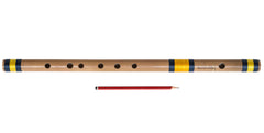 Bansuri Professional, Sarfuddin, Scale E Natural Bass 29.5 Inches, Indian Bamboo Flute, Concert Quality, Tuned, Includes Nylon Pipe Bag, Hindustani Bansuri Flute Indian (SM-DFG)