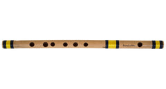 Sarfuddin Flutes, Finest Indian Bansuri, Scale E Natural Medium 16 Inches, Concert Quality, Bamboo Flute, Includes Nylon Pipe Bag, Professional Bansuri Hindustani, Correctly Tuned (SM-DFH)