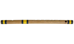 Indian Bamboo Flute, Bansuri Scale F Natural Medium 14 inches, Sarfuddin, Concert Quality Indian Bansuri, Nylon Pipe Bag, Correctly Tuned - Bamboo Flute, Hindustani (SM-DGJ)
