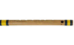 Indian Bamboo Flute, Bansuri Scale F Natural Medium 14 inches, Sarfuddin, Concert Quality Indian Bansuri, Nylon Pipe Bag, Correctly Tuned - Bamboo Flute, Hindustani (SM-DGJ)
