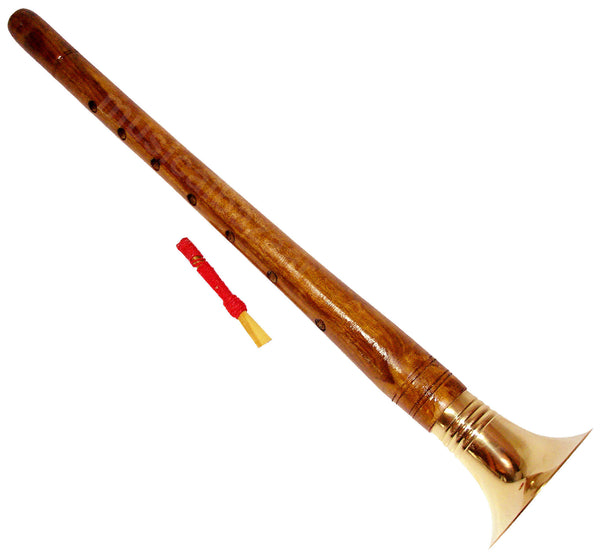 Shehnai Banarasi Instrument De Musique à Vent En Bois Fait Main 45,7 Cm