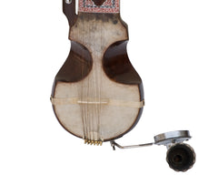 Monoj K Sardar MKS Special Esraj / Israj with Taar Shehnai, Concert Quality, Fiber Case, Special Horse Hair Bow, Rosin, Extra String Set, 4 Strings, Dark Finish (SM-EAH)
