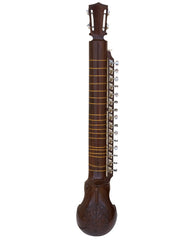 Monoj K Sardar MKS Special Esraj / Israj with Taar Shehnai, Concert Quality, Fiber Case, Special Horse Hair Bow, Rosin, Extra String Set, 4 Strings, Dark Finish (SM-EAH)