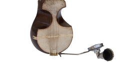 Monoj K Sardar MKS Special Esraj / Israj with Taar Shehnai, Concert Quality, Fiber Case, Special Horse Hair Bow, Rosin, Extra String Set, 4 Strings, Dark Finish (SM-EAH)