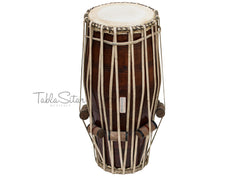 MAHARAJA MUSICALS Pakhawaj - Sheesham Wood - Rope Tuned - North Indian - EG