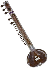 MAHARAJA MUSICALS Sitar - 32P - Kharaj Pancham - Angur Patta Design - IJ