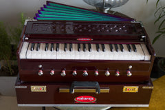 MAHARAJA MUSICALS Folding Harmonium - Rosewood - Safri - 9 Stop - AHF