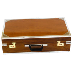 MAHARAJA MUSICALS Premium Calcutta Folding Harmonium - 13 Scale Changer - 4 Reeds -Teak Wood - BBH