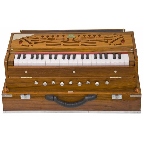 Monoj K Sardar MKS Folding Harmonium - 9 Stop - Teak Wood - AFG