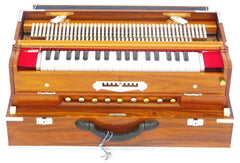MONOJ K SARDAR (MKS) Folding Harmonium - 9 Scale Changer - Natural Color - AHB