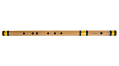Bansuri Indian Flute, Sarfuddin, Scale G Natural Bass 25.5 Inches, Concert Quality, Indian Bansuri Bamboo Flute, Perfectly Tuned, Hindustani Bansuri, Includes Nylon Pipe Bag (SM-DGC)