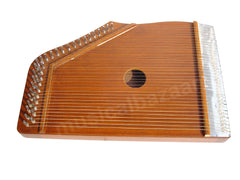 MAHARAJA MUSICALS Indian Swarmandal - Teak Color - 36 Strings - AAC