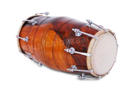 MAHARAJA MUSICALS Sheesham Dholak- Bolt Tuned - Wedding Dholki - ABI