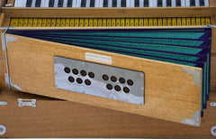 MAHARAJA MUSICALS Folding Harmonium - 9 Stop - Natural Color Safri - AHH