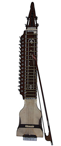 Maharaja Musicals Peacock Dilruba, Pick-up/Audio-Out, Geared Tuning Pegs, Horse Hair Bow, Rosin, Extra String Set, Nylon Bag (SM-AJI)