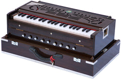 MONOJ K SARDAR (MKS) Folding Harmonium - 9 Stop - Walnut Color - BDC