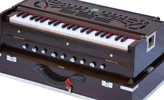 MONOJ K SARDAR (MKS) Folding Harmonium - 9 Stop - Walnut Color - BDC