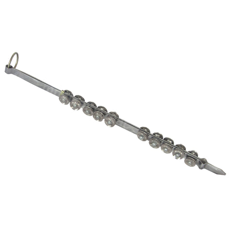 MAHARAJA MUSICALS Steel Chimta - Musical Fire Tongs - With 20 Jingles - BJA