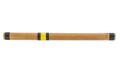 Indian Bansuri Flute, Scale A Natural Medium 11 Inches, Sarfuddin Flute, Accurately Tuned Bamboo Flute, Concert Quality, Nylon Pipe Included, Professional Hindustani Bansuri (PDI-DEB)
