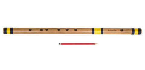 Bansuri, Bamboo Flute Indian, Sarfuddin Flute, Scale A Sharp Base 21.5 Inches, Concert Quality, Nylon Pipe Bag, Accurately Tuned, Indian Bansuri Hindustani (PDI-DEC)