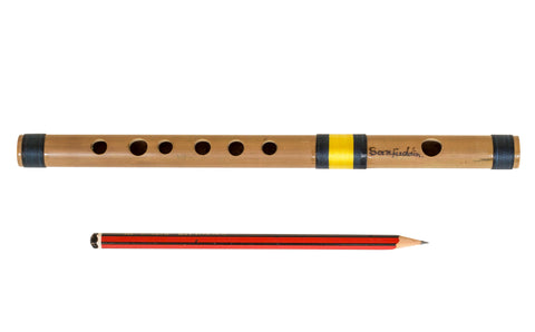 Sarfuddin Bansuri, Bamboo Flute, Scale C Sharp Small 9 Inches, Concert Quality, Includes Nylon Bag, Indian Bamboo Flute, Professional Hindustani Bansuri(SM-DFB)