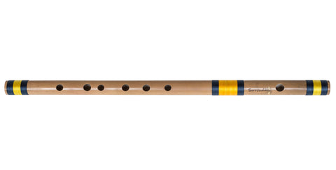 Bansuri Professional, Sarfuddin, Scale E Natural Bass 29.5 Inches, Indian Bamboo Flute, Concert Quality, Tuned, Includes Nylon Pipe Bag, Hindustani Bansuri Flute Indian (SM-DFG)