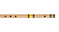 Indian Flute Bansuri, Scale F Sharp Bass 26.5 Inches, Sarfuddin, Includes Nylon Pipe Bag, Hindustani Bansuri, Concert Quality, Accurately Tuned, Bamboo Flute Indian (SM-DGA)