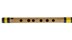 Indian Bamboo Flute, Bansuri Scale F Natural Medium 14 inches, Sarfuddin, Concert Quality Indian Bansuri, Nylon Pipe Bag, Correctly Tuned - Bamboo Flute, Hindustani (SM-DGJ)