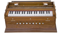 MONOJ K SARDAR (MKS) Folding Harmonium - 9 Stop - 3reeds - Teak Wood - EGC