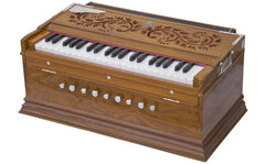 MONOJ K SARDAR (MKS) Folding Harmonium - 9 Stop - 3reeds - Teak Wood - EGC