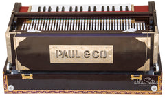 Paul & Co. Harmonium 3 Reeds 9 Scale Changer, Dark Mahogany Color - SM-FAB